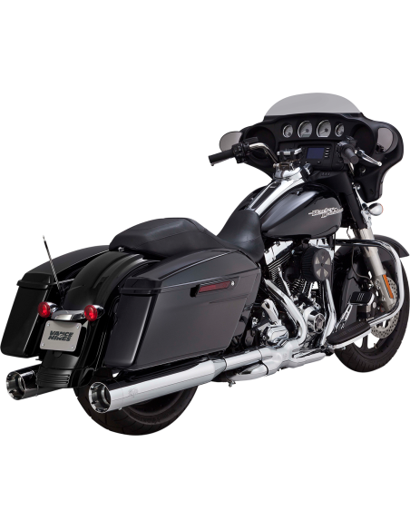 SILENCIADORES SLIP-ON OVERSIZED 450 CROM TAP CROM TITAN PARA HARLEY DAVIDSON 99-16