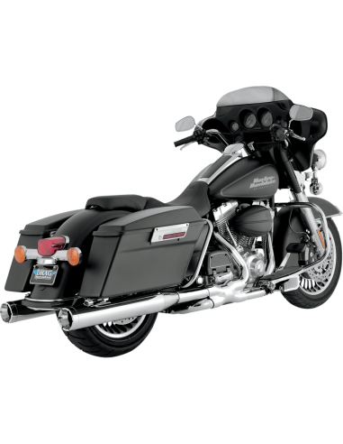 SILENCIADORES SLIP-ON MONSTER ROUNDS 4" CROM PARA HARLEY DAVIDSON 99-16