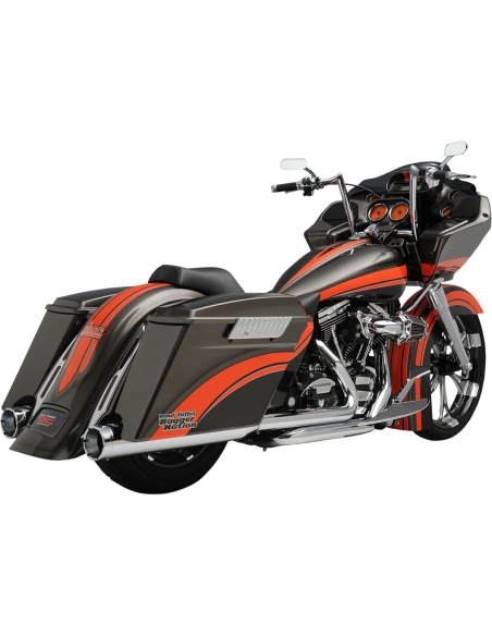 SILENCIADORES SLIP-ON MONSTER ROUNDS 4" CROM PARA HARLEY DAVIDSON 99-16 SILENCIADORES SLIP-ON MONSTER ROUNDS 4" CROM PARA HARLEY DAVIDSON 99-16