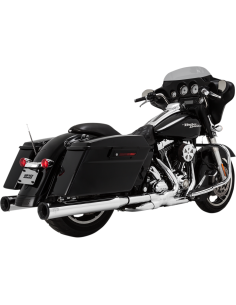 SILENCIADORES SLIP-ON ELIMINATOR 400 4" CROM TAP FIN NEG PARA HARLEY DAVIDSON 99-16 2