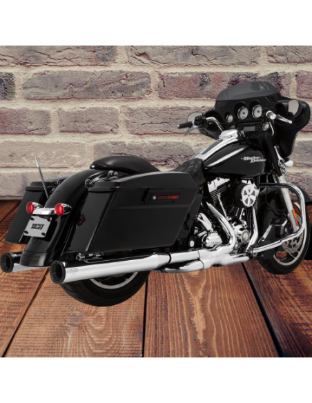 SILENCIADORES SLIP-ON ELIMINATOR 400 4" CROM TAP FIN NEG PARA HARLEY DAVIDSON 99-16 SILENCIADORES SLIP-ON ELIMINATOR 400 4" CROM TAP FIN NEG PARA HARLEY DAVIDSON 99-16