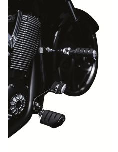 ESTRIBERAS ISO TRIDENT DUALLY SIN ANCLAJES MACHO 32 MM NEGRO BR 2