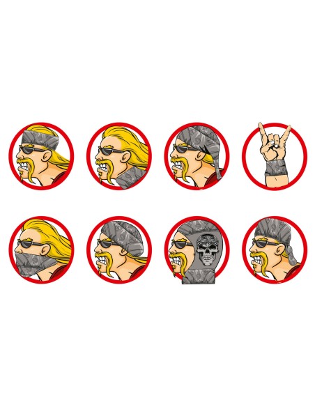 BANDANA GORILA NEGRO