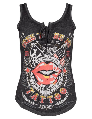 CAMISETA CHICA TIRANTE LA FREE TO BE ME LETHAL ANGEL para Camisetas...