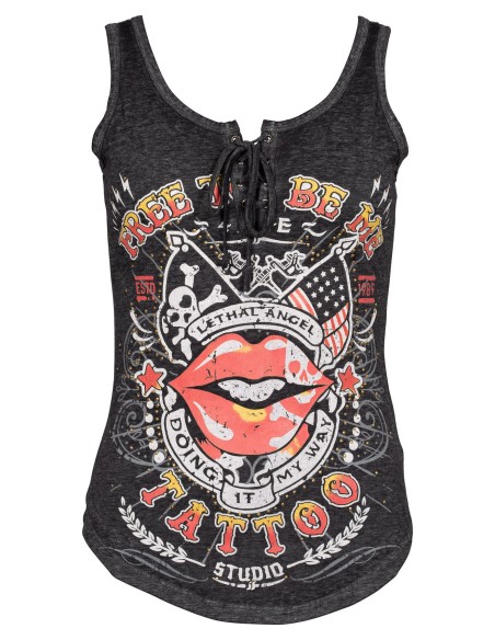 CAMISETA CHICA TIRANTE LA FREE TO BE ME LETHAL ANGEL para Camisetas...