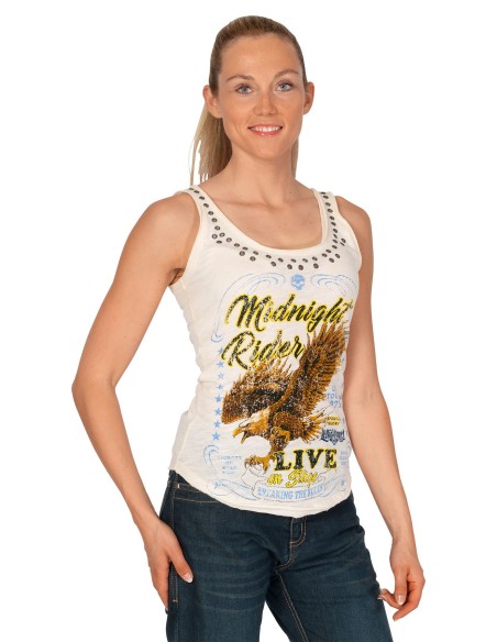 CAMISETA CHICA TIRANTE MIDNIGHT RIDER LETHAL ANGEL para Camisetas C... CAMISETA CHICA TIRANTE MIDNIGHT RIDER LETHAL ANGEL para Camisetas C...