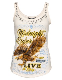 CAMISETA CHICA TIRANTE MIDNIGHT RIDER LETHAL ANGEL para Camisetas C... 2