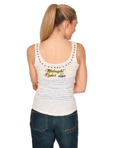 CAMISETA CHICA TIRANTE MIDNIGHT RIDER LETHAL ANGEL para Camisetas C...