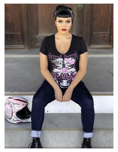 CAMISETA CHICA RATTLE AND ROLL LETHAL ANGEL para Camisetas Chica