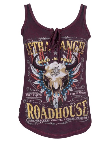 CAMISETA CHICA TIRANTE ROADHOUSE LETHAL ANGEL para Camisetas Chica