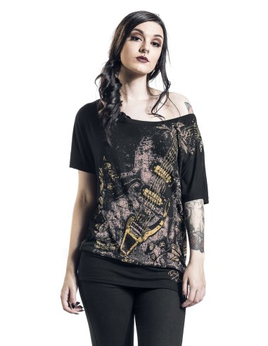 CAMISETA READ MY MIND GUITAR RR para Camisetas Chica