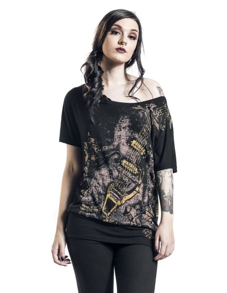 CAMISETA READ MY MIND GUITAR RR para Camisetas Chica