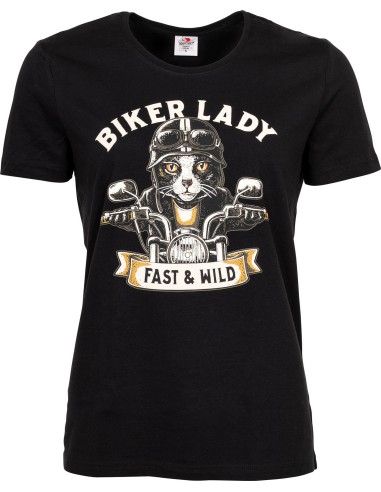 CAMISETA BIKER CAT LADIES para Camisetas Chica