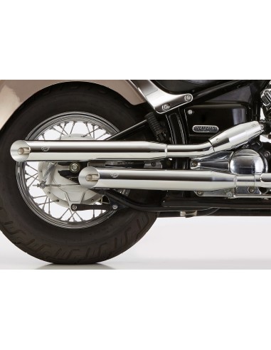 ESCAPE CROMO LINE 2-1 FALCON SUZUKI LS 650 para Motos Suzuki