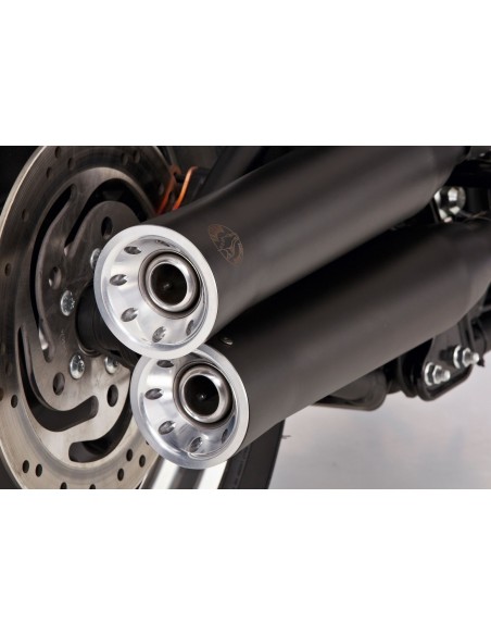 ESCAPE COMP DOUBLE GROOVE CON GATO FALCON H.D DYNA FAT BOB NG para ...