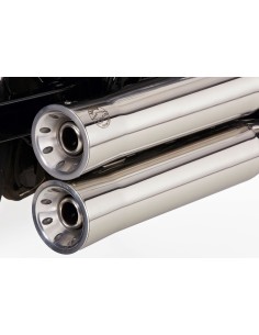 ESCAPE COMP DOUBLE GROOVE CON GATO FALCON SOFTAIL CUSTOM para Motos... 2