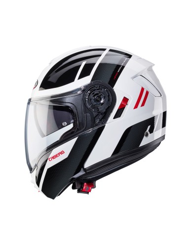 CASCO MODULAR CABERG LEVO X MANTA BLANCO-ANTRACITA-ROJO para Cascos...