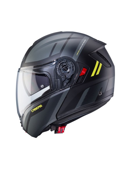 CASCO MODULAR CABERG LEVO X MANTA NEGRO-ANTRACITA-AMARILLO para Cas...