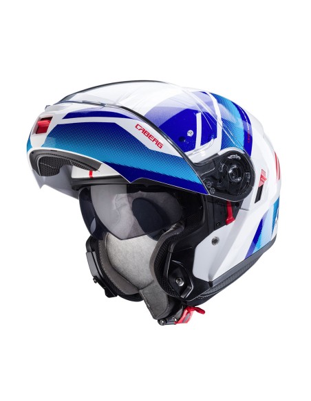 CASCO MODULAR CABERG LEVO X MANTA BLANCO-AZUL-ROJO para Cascos Modu... CASCO MODULAR CABERG LEVO X MANTA BLANCO-AZUL-ROJO para Cascos Modu...