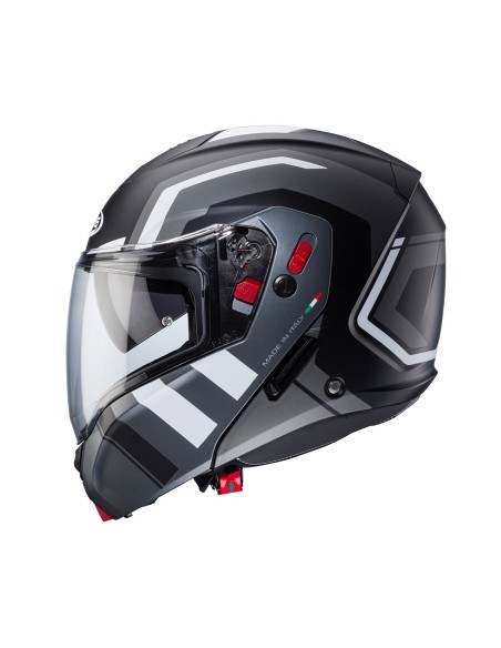 CASCO MODULAR CABERG HORUS X ROAD GUN METAL- NEGRO - BLANCO para Ca...