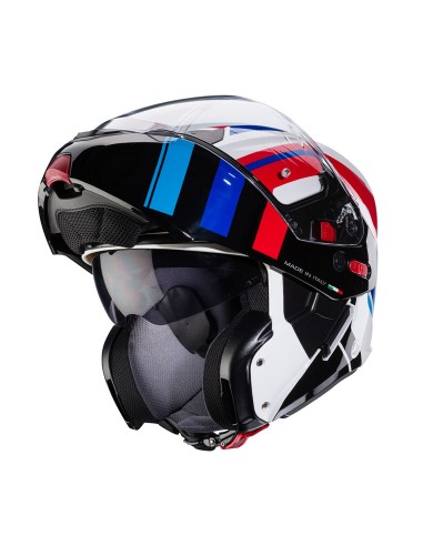 CASCO MODULAR CABERG HORUS X ROAD BLANCO-ROJO-AZUL para Cascos Modu...
