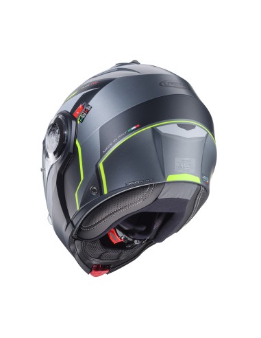 CASCO MODULAR CABERG DUKE EVO MOVE GUN METAL MATE-NEGRO-AMARILLO FL...