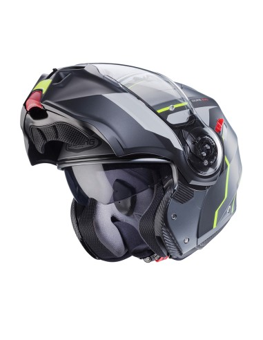 CASCO MODULAR CABERG DUKE EVO MOVE GUN METAL MATE-NEGRO-AMARILLO FL...
