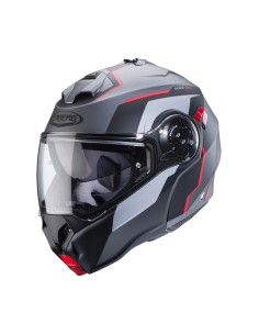 CASCO MODULAR CABERG DUKE EVO MOVE GUN METAL MATE-NEGRO-ROJO para C...