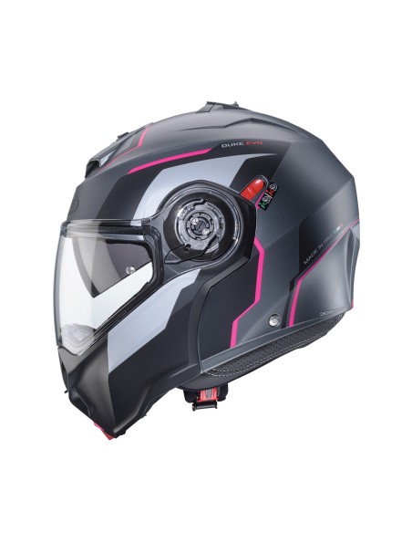 CASCO MODULAR CABERG DUKE EVO MOVE GUN METAL MATE-NEGRO-FUCSIA para...