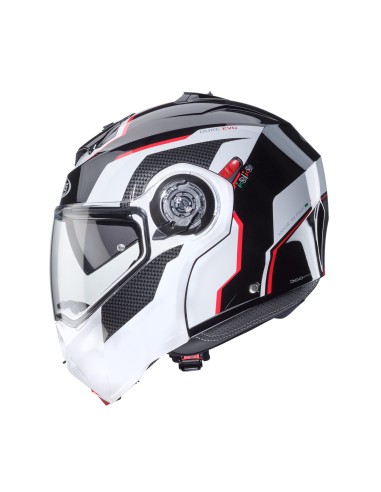 CASCO MODULAR CABERG DUKE EVO MOVE NEGRO-BLANCO-ROJO para Cascos Mo...