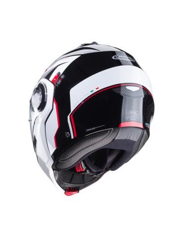 CASCO MODULAR CABERG DUKE EVO MOVE NEGRO-BLANCO-ROJO para Cascos Mo...