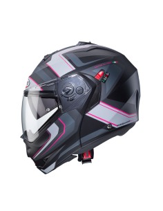 CASCO MODULAR CABERG DUKE X TOUR NEGRO-ANTRACITA- FUCSIA-PLATA para... 2
