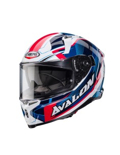 Casco Enduro Caberg Xtrace Savana Blanco Rojo Azul