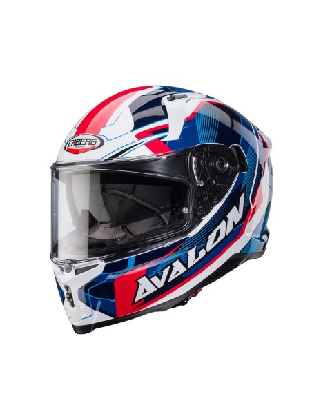 CASCO INTEGRAL CABERG AVALON X OPTIC BLANCO-ROJO-AZUL para Cascos Integrales