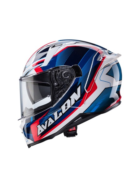 CASCO INTEGRAL CABERG AVALON X OPTIC BLANCO-ROJO-AZUL para Cascos Integrales