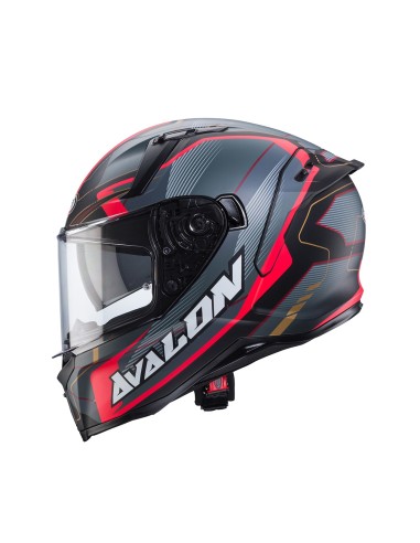 CASCO INTEGRAL CABERG AVALON X OPTIC NEGRO MATE-GRIS-ROJO para Cascos Integrales