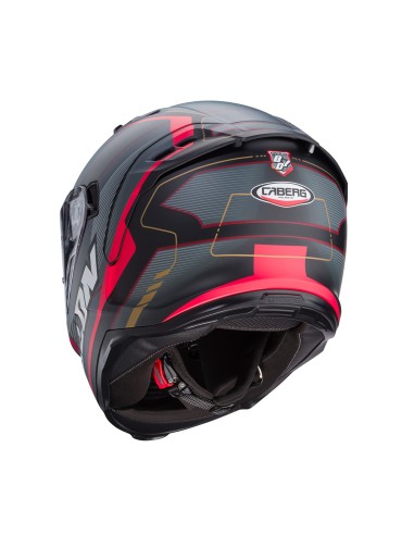 CASCO INTEGRAL CABERG AVALON X OPTIC NEGRO MATE-GRIS-ROJO para Cascos Integrales