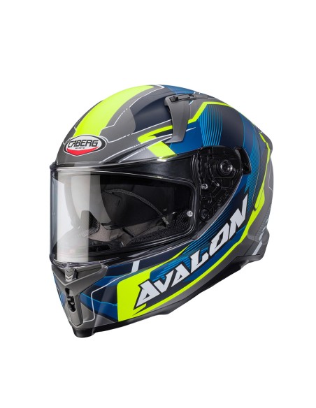 CASCO INTEGRAL CABERG AVALON X OPTIC GRIS MATE-AMARILLO-AZUL para Cascos Integrales
