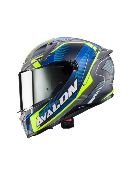 CASCO INTEGRAL CABERG AVALON X OPTIC GRIS MATE-AMARILLO-AZUL para Cascos Integrales
