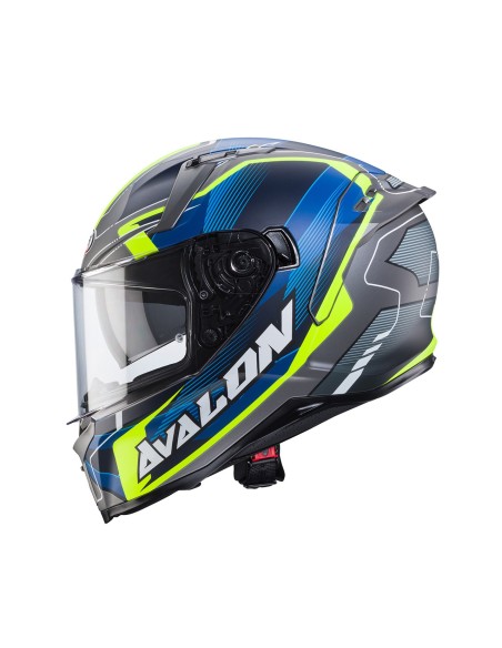 CASCO INTEGRAL CABERG AVALON X OPTIC GRIS MATE-AMARILLO-AZUL para Cascos Integrales