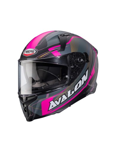 CASCO INTEGRAL CABERG AVALON X OPTIC NEGRO MATE- GRIS- FUCSIA para Cascos Integrales