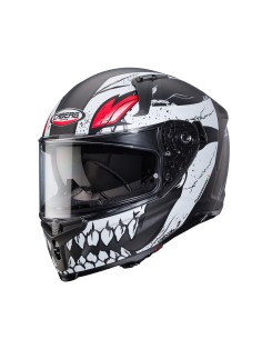 CASCO INTEGRAL CABERG AVALON X PUNK NEGRO MATE- GRIS - ROJO para Cascos Integrales