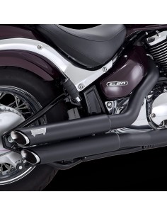 ESCAPES TWIN SLASH STAGGERED NEGRO SUZUKI BOULEVARD - INTRUDER 2