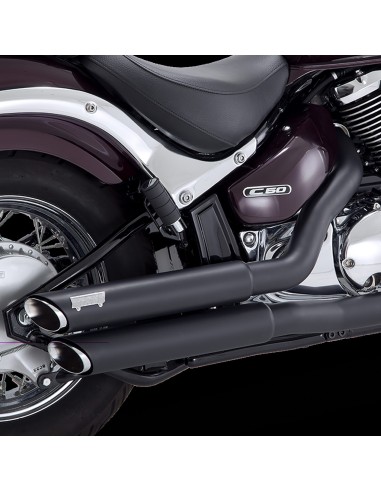 ESCAPES TWIN SLASH STAGGERED NEGRO SUZUKI BOULEVARD - INTRUDER para...