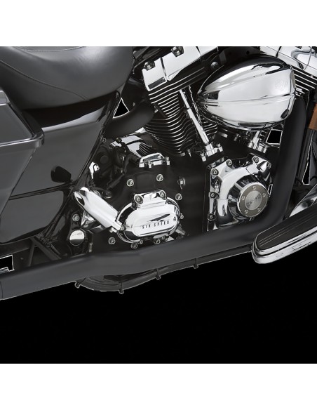 ESCAPE DRESSER DUAL NEGRO MATE PARA HARLEY DAVIDSON 99-08 para Escapes ESCAPE DRESSER DUAL NEGRO MATE PARA HARLEY DAVIDSON 99-08 para Escapes