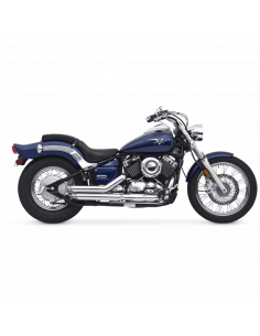 ESCAPE SHORTSHOTS STAGGERED CROMADO YAMAHA XVS650 DRAG STAR 96-03 2