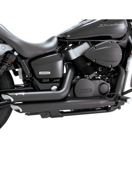 ESCAPE ESCALONADO SHORTSHOTS NEGRO HONDA VT750C SHADOW 04-16 para M...