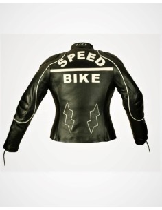 CHAQUETA MOTO PIEL CHICA DIAMOND, Piel