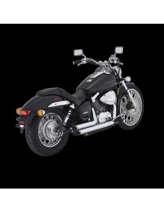 ESCAPE SHORTSHOTS STAGGERED CROMADO HONDA VT750C SHADOW 04-16 2