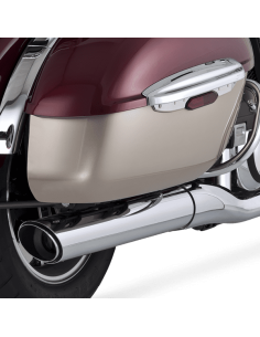 ESCAPES SLIP-ON REDONDOS TWIN SLASH KAWASAKI VN1700 ABS VULCAN CLASSIC TOURER 09-16 2